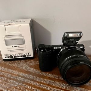 Sony NEX 5T Camera with Yongnuo F1.8 50mm lens.